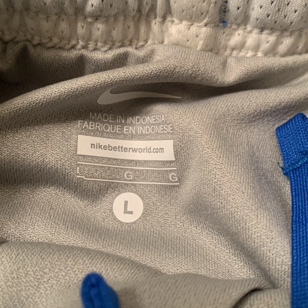 Nike Kids Running‎ Shorts Blue Pink Mesh Trim Size Large
